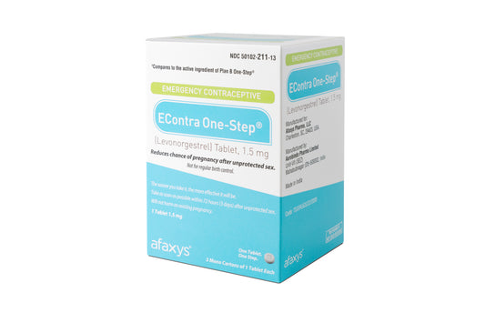 EContra One Step Levonorgestrel Tablet 1.5mg Emergency Contraceptive 3 Pack