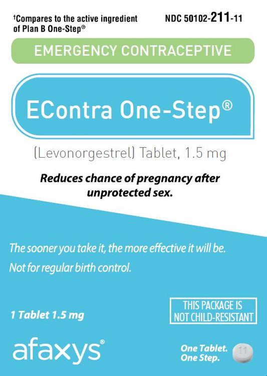 EContra One Step Levonorgestrel Tablet 1.5mg Emergency Contraceptive